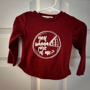 Women's Bailey's Blossoms maroon long sleeve